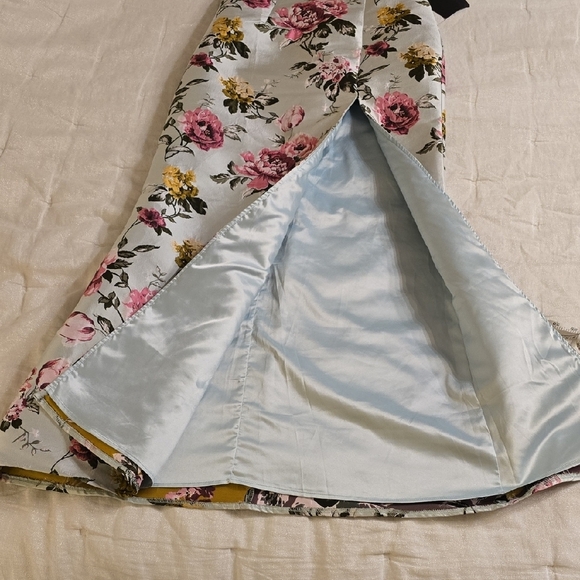 Lulu's Pink and Green Strapless  Sundress - Picture 14 of 16